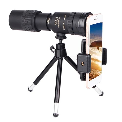 10-300X40 Monocular Telescope High Power Zoom HD Spotting Scope with Tripod Phone Adapter