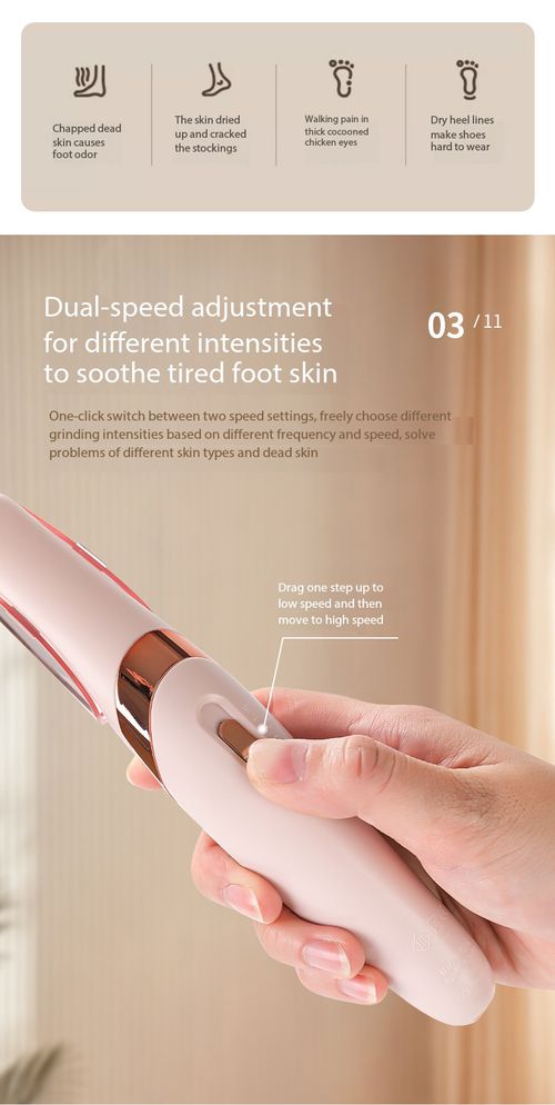 Rechargeable Electric Foot Grinder