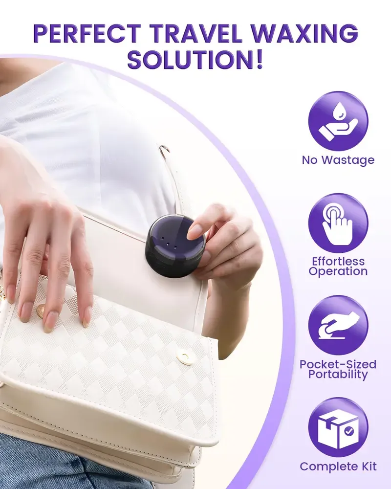 3-in-1 Compact Nose Hair Removal Wax Heater
