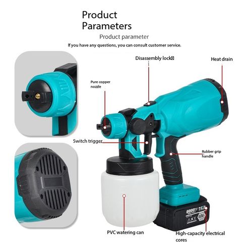 Cordless Paint Sprayer 48V with 2 Batteries and Free Delivery
