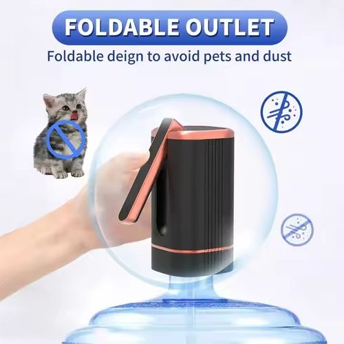 Portable 5-Gallon USB-Rechargeable Water Dispenser – Foldable, Modern Design, Automatic Pump