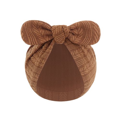 Stylish Newborn Baby Hat with Wheat-Ear Knot Detail