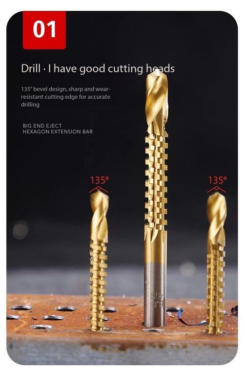 6Pcs Serrated Twist Drill Bits Set