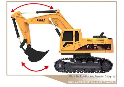 Alloy Remote Control Track Excavator Toy