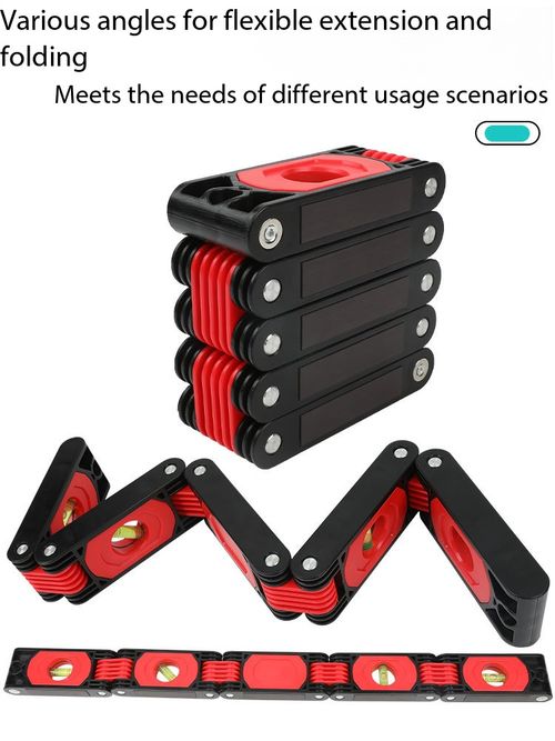 Multifunctional Foldable Magnetic Spirit Level Ruler
