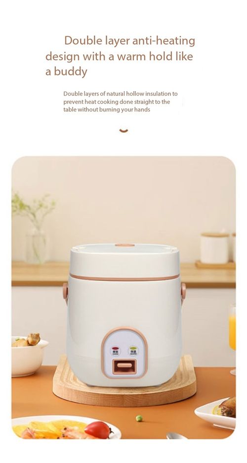 1.2L Portable Mini Rice Cooker Multi-Function Electric Pot for Home & Dorm
