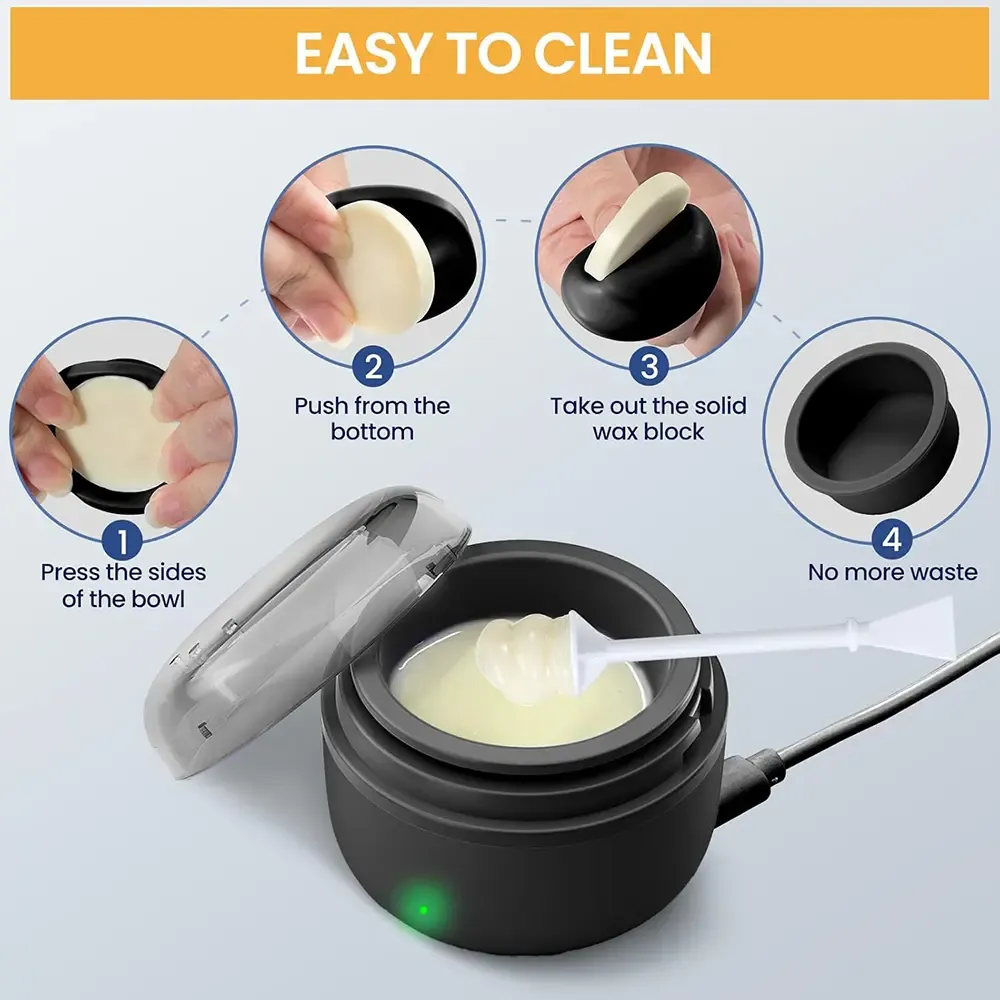 3-in-1 Compact Nose Hair Removal Wax Heater