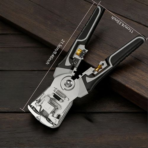 Professional Self-Adjusting Wire Stripper – Electric Manual Cable Stripping Tool, Wire Cutter, Crimping Pliers, and Terminal Pliers