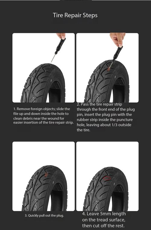 Portable Aluminum Tubeless Tire Repair Tool Kit