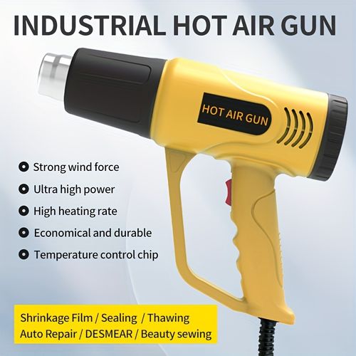 2000W Electric Hot Air Blower – Heat Gun for Welding, Shrink Wrapping, Sealing, Plastic Welding, and Portable Repair