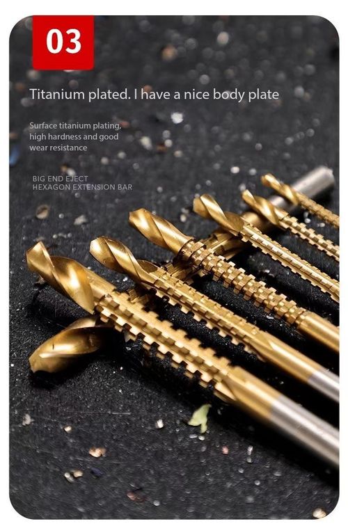 6Pcs Serrated Twist Drill Bits Set