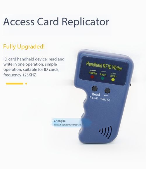 Handheld RFID Writer 125KHZ ID Card Copier Access Control Key Fob Duplicator