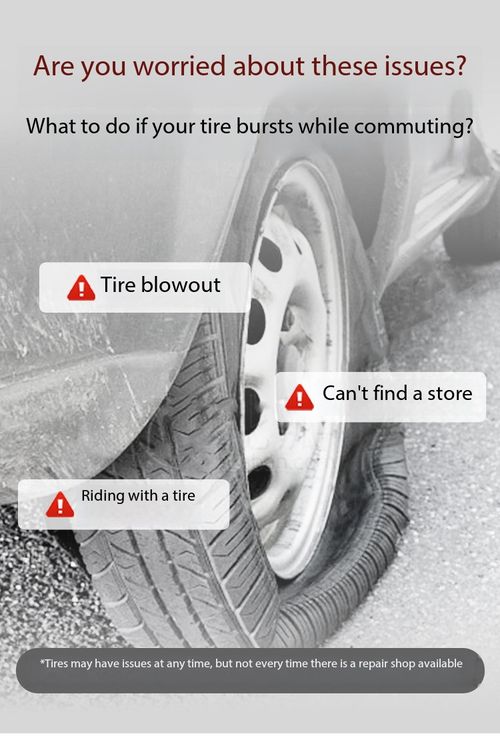 Emergency Tire Repair Kit 50 Repairs Vulcanizing Fluid Rubber Strips for Cars Motorcycles Bikes