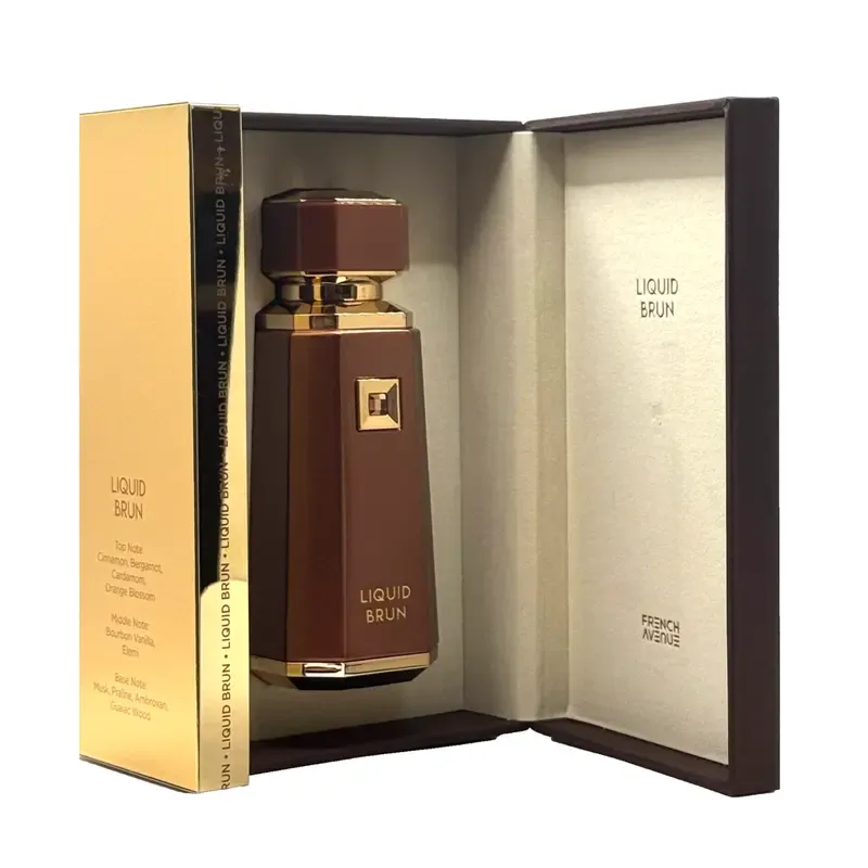 Fragrance World French Avenue Liquid Brun Eau de Parfum for Women, 3.4 fl.oz | Floral Amber & Warm Spicy Chypre Perfume