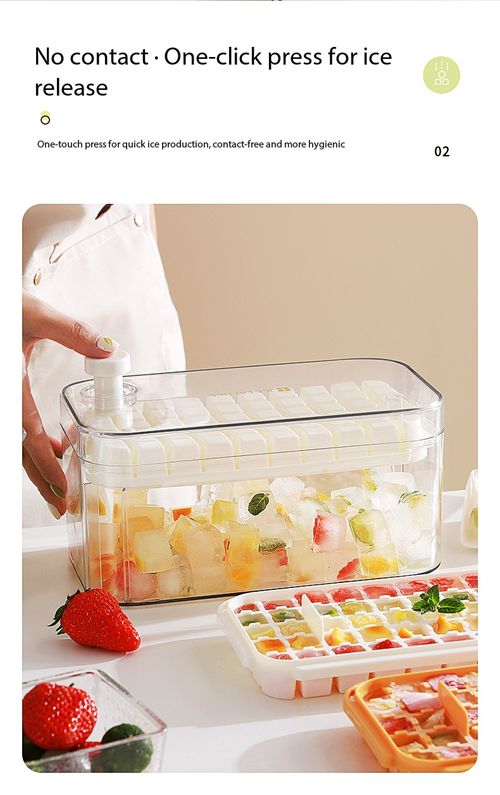 Double Layer Press Ice Cube Maker Mold