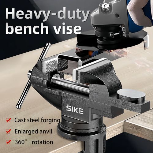 Mini Bench Vise  Precision Flat-Jaw Vise  Small Home Workbench Vise  Industrial-Grade Heavy-Duty Bench Vise