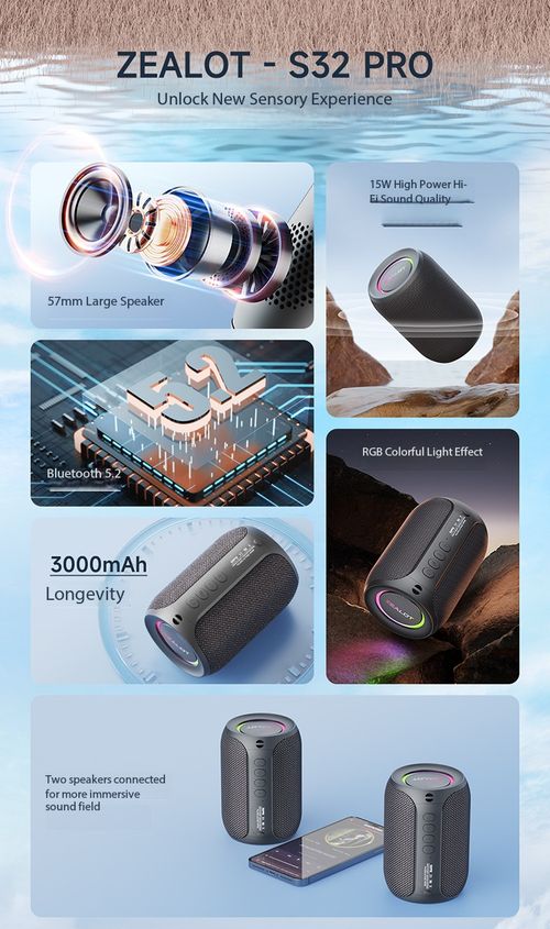 Portable Long Battery Wireless Bluetooth Speaker