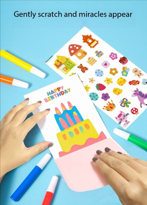 Creative Rainbow Scratch Art Drawing Set
