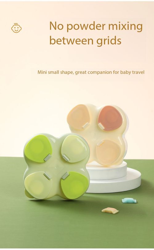 4 Compartment Portable Baby Milk Powder Storage Box