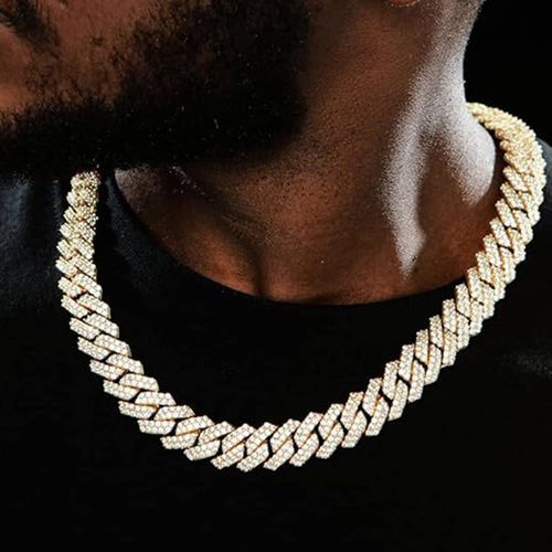 Full Rhinestone Hip Hop Necklace