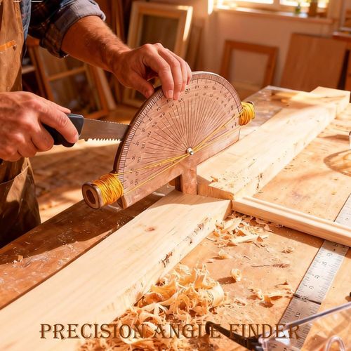 Precision Angle Finder – Handcrafted Birch Wood Angle-Measuring Tool