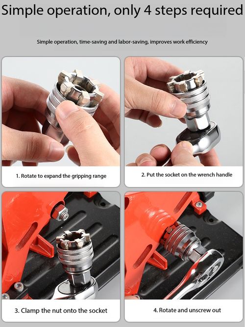 Adjustable Universal Magic Socket Wrench