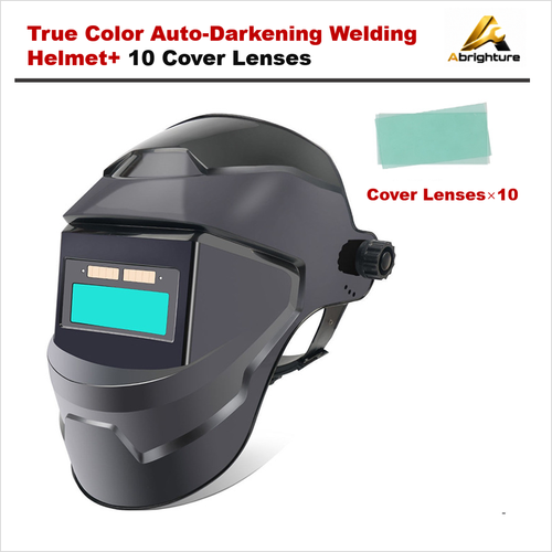 Auto Darkening Welding Helmet with LED Light True Color Lens
