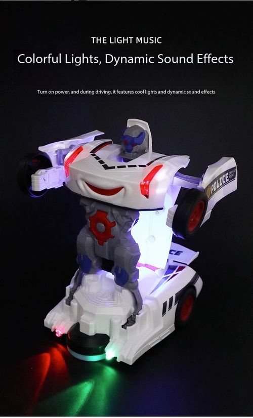 Automatic Transform Police Car Robot Toy