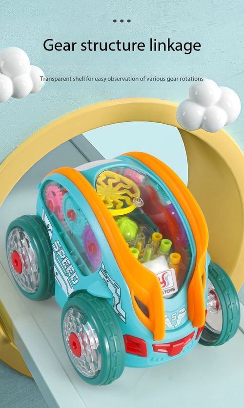 360° Rotating Light-Up Stunt Flip Car Toy