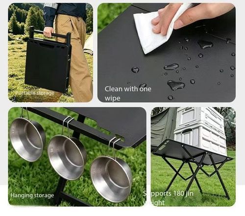 Portable Folding Camping Tactical Table Multifunctional Outdoor Picnic Table With Storage Bag