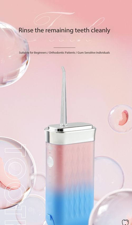 Portable Electric Water Flosser Dental Irrigator with 180ml Tank IPX7 Waterproof