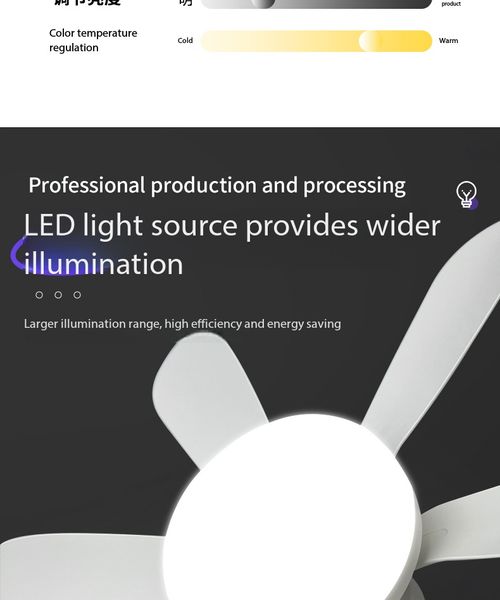 E27 LED Ceiling Fan Light with Remote