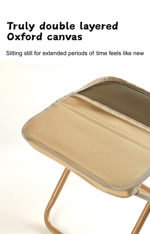 Portable Foldable Stool with Carry Strap