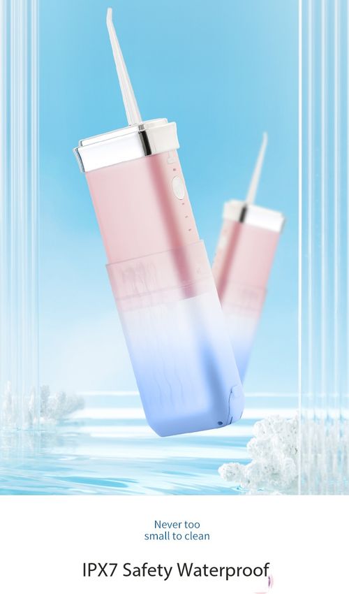 Portable Electric Water Flosser Dental Irrigator with 180ml Tank IPX7 Waterproof