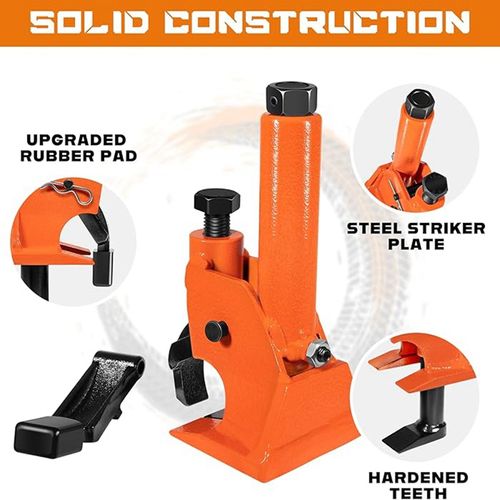 Manual Tire Bead Breaker - 38-42 Tire Changer Tool with Rubber Pad, Protects Aluminum Alloy Hubs, Easy to Operate, for ATVs UTVs, Tractors, Trucks, Cars & Heavy Duty Tires