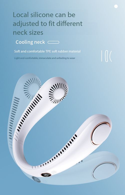 360 Degree Neck Fan USB Rechargeable Portable Bladeless Cooling Fan with Long Battery Life