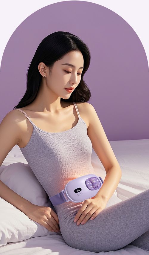Electric Heating Massage Belt Menstrual Cramp Relief Warmer Portable Rechargeable