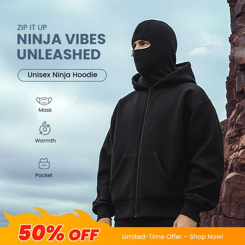 🔥Limited stock available 50% OFF🔥Ninja Zip-Up Hoodie for Men & Women