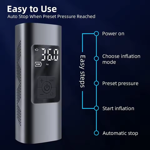 🚗Digital Car Tyre Inflator Air Compressor Portable Inflators Fast Digital Tire Pump Parts for Car Accessories