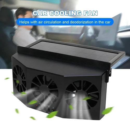 Solar Car Ventilation Fan | Quiet Cooling + Air Circulation | Parking Heat Reduction-Garage Ventilation | Battery-Free Auto-Start