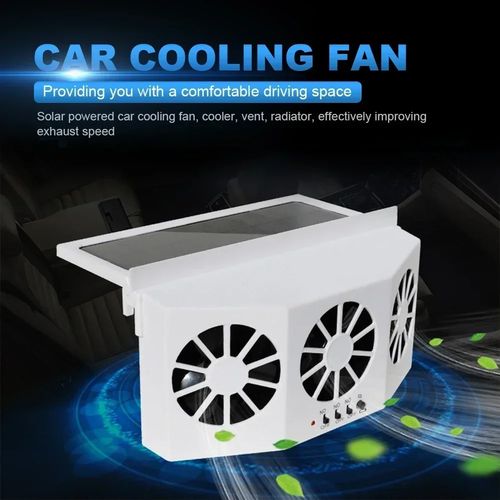 Solar Car Ventilation Fan | Quiet Cooling + Air Circulation | Parking Heat Reduction-Garage Ventilation | Battery-Free Auto-Start