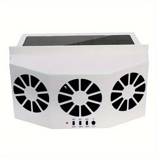 Solar Car Ventilation Fan | Quiet Cooling + Air Circulation | Parking Heat Reduction-Garage Ventilation | Battery-Free Auto-Start