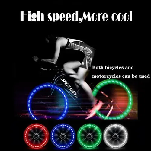✨Solar Wheel Hub Lights  4-Color Flashing for Cars or Motorcycles, Waterproof & Universal Fit