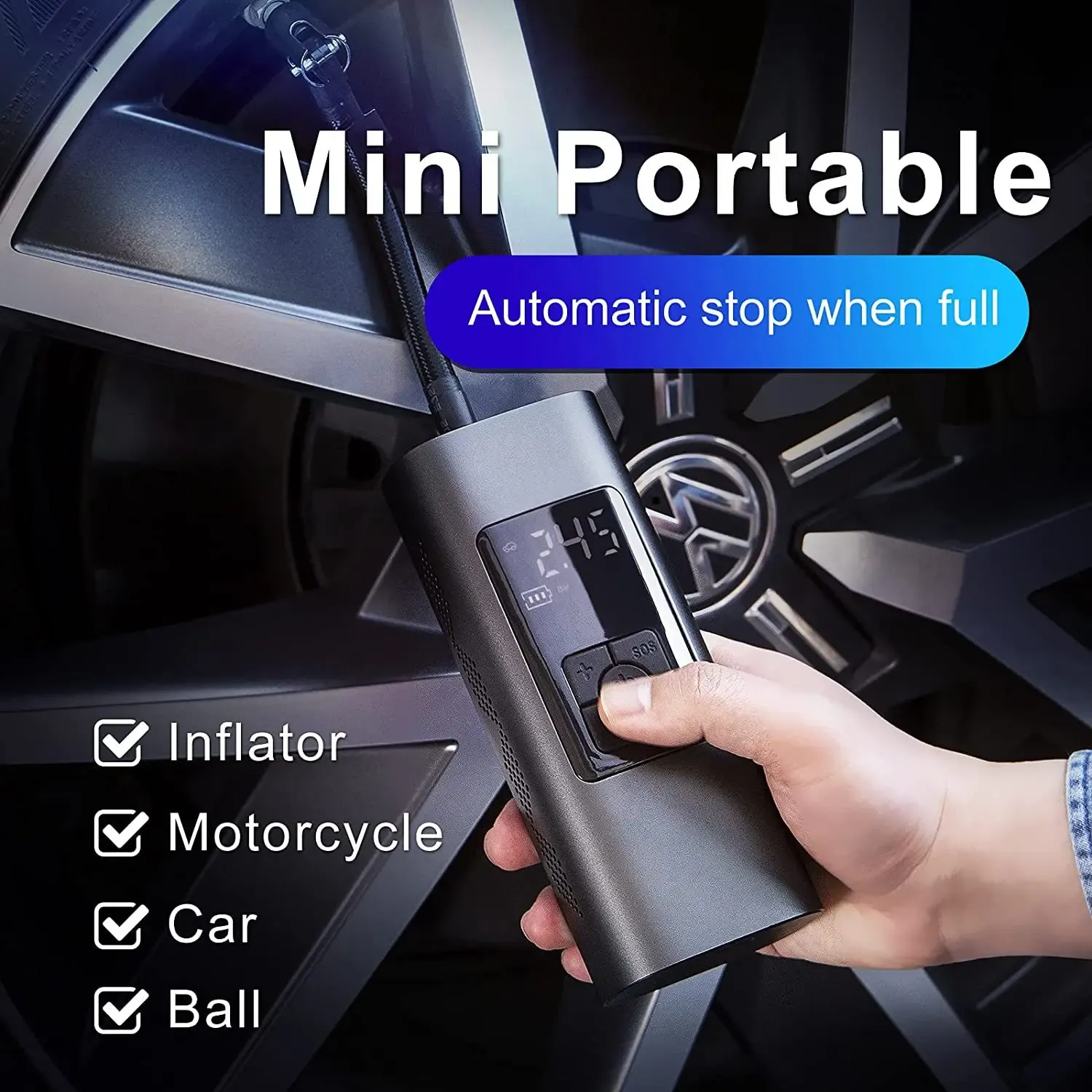 🚗Digital Car Tyre Inflator Air Compressor Portable Inflators Fast Digital Tire Pump Parts for Car Accessories