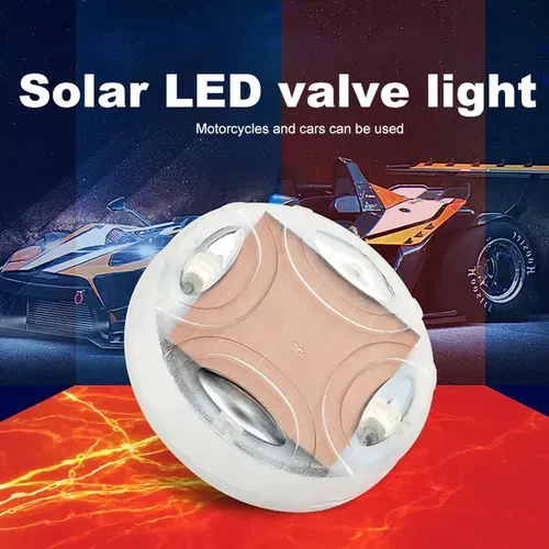 ✨Solar Wheel Hub Lights  4-Color Flashing for Cars or Motorcycles, Waterproof & Universal Fit