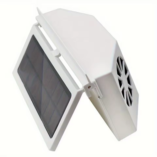 Solar Car Ventilation Fan | Quiet Cooling + Air Circulation | Parking Heat Reduction-Garage Ventilation | Battery-Free Auto-Start