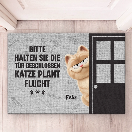 Individuelle Dekomatte Für Zuhause – Personalisierte Geburtstagsgeschenke Für Katzenliebhaber, Katzenmama Und -papa – Heimat der Katze