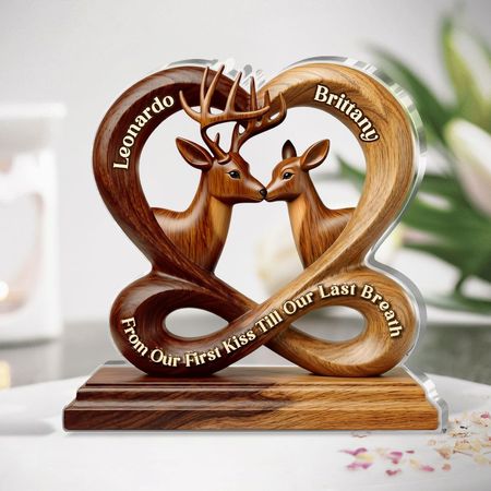 Zwei Seelen, ein Ziel-personal isierte individuell geformte, eckige Acryl-Plakette