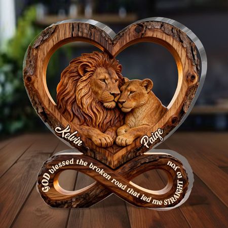 Gott segnete die zerbrochene Straße, die mich direkt zu Ihnen führte-personal isierte benutzer definierte squared Acryl-Plakette