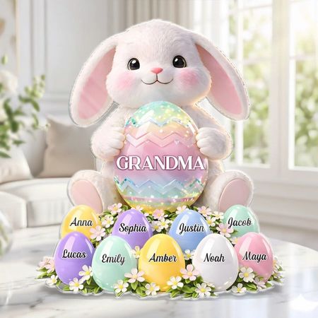 Individuelle Acryl-Plakette-personal isierte Oster geschenke für Mama, Oma-Blüte mit Anmut und Liebe